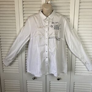 SOCCX Unlimited Brenton Reef White LS 'New England' Sailing & Soccer Blouse XL